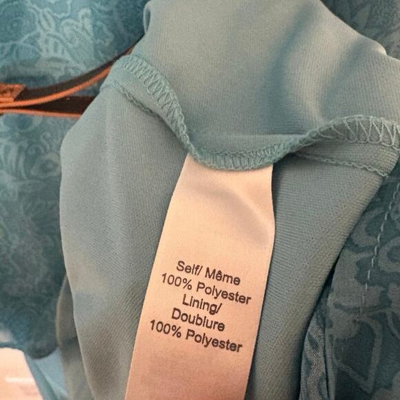 Maurices‎ Blue Floral High Low Tank Dress With Braided Belt Size 3X - Picture 7 of 8